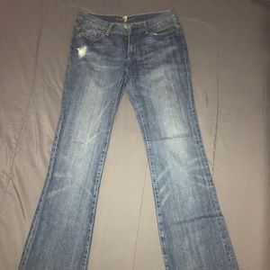 Rhinestone A Pocket 7 For All Mankind Jeans